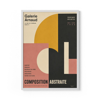 Galerie Arnaud Paris 1956 Vintage Exhibition Art Print